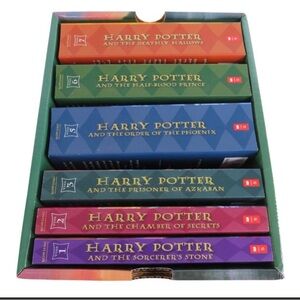 Harry Potter Soft Cover 1-3 and 5-7 missing book 4.